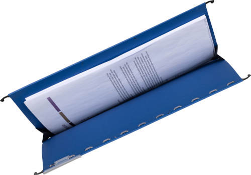 Dosar suspendat cu burduf Elba Ultimate, A4, albastru inchis, 330 file
