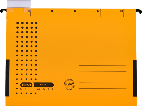 Dosar suspendat cu burduf Elba Ultimate, A4, galben, 330 file