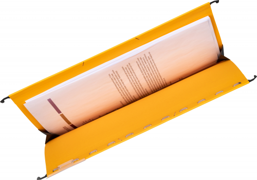 Dosar suspendat cu burduf Elba Ultimate, A4, galben, 330 file