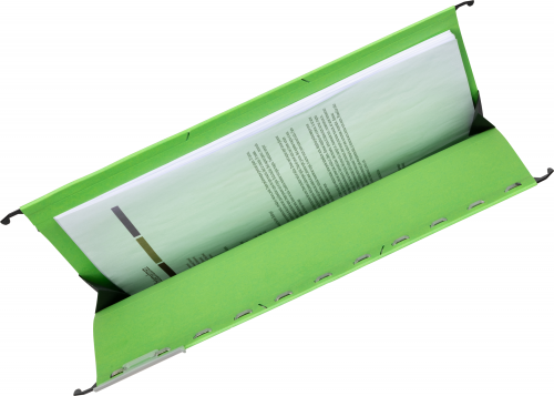 Dosar suspendat cu burduf Elba Ultimate, A4, verde, 330 file