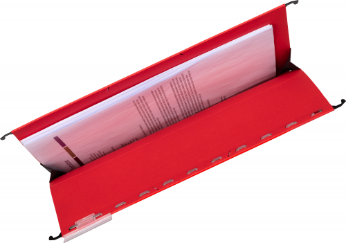 Dosar suspendat cu burduf Elba Ultimate, A4, rosu, 330 file