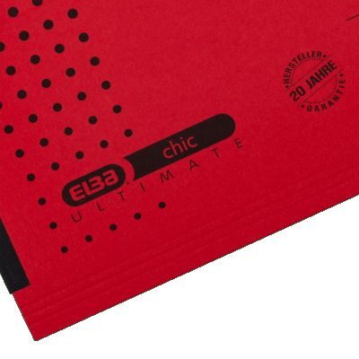 Dosar suspendat cu burduf Elba Ultimate, A4, rosu, 330 file