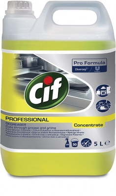 Degresant lichid profesional concentrat pentru bucatarie, 5l, Cif