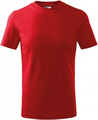 Tricou finisat silicon, pentru copii, rosu, Malfini