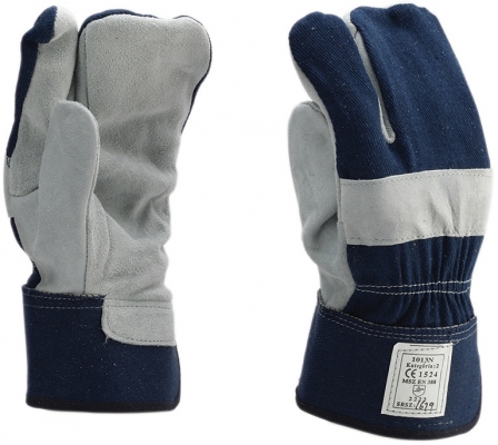 Manusi din piele spalt de bovina cu trei degete, Rock Safety