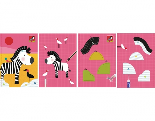 Carte de colorat, 36 pagini, FSC, motiv animale, Pelikan