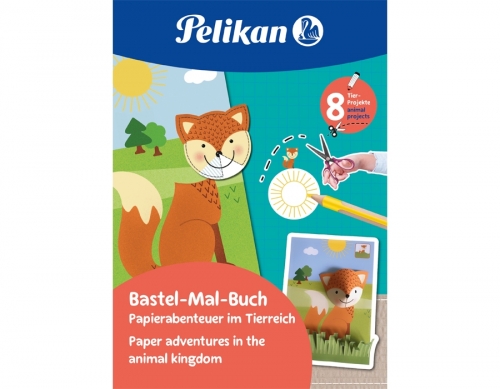 Carte de colorat, 36 pagini, FSC, motiv animale, Pelikan