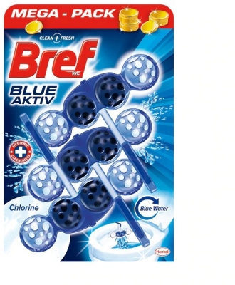Odorizant wc 3 x 50 gr bile Color Aktiv Chlorine Bref 