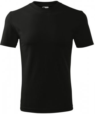 Tricou cu gat rotund, 160 g/m2, unisex, negru, Malfini