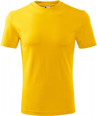 Tricou cu gat rotund, unisex, galben, Malfini