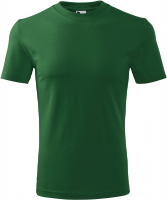 Tricou cu gat rotund, unisex, verde sticla, Malfini