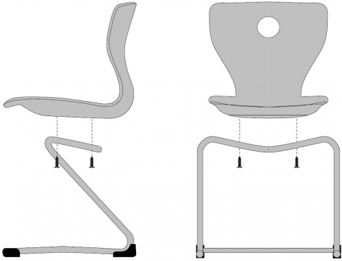 Scaun scoala Z H30 diverse culori