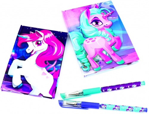 Set agende cu pix, model Unicorn 2 buc/set As Toys