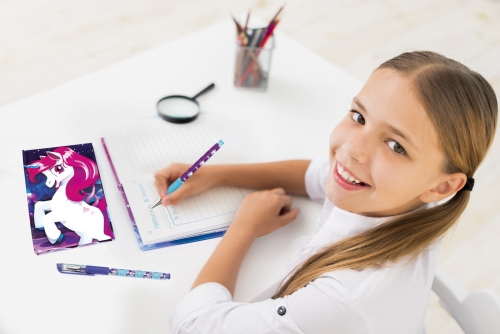 Set agende cu pix, model Unicorn 2 buc/set As Toys