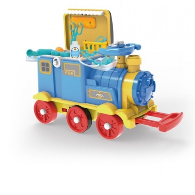 Jucarie Locomotiva cu telecomanda si set prim ajutor