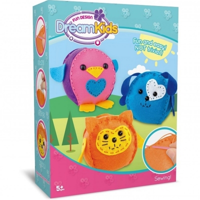Set creatie perna pentru copii Dream Kids, 3 jucarii/set