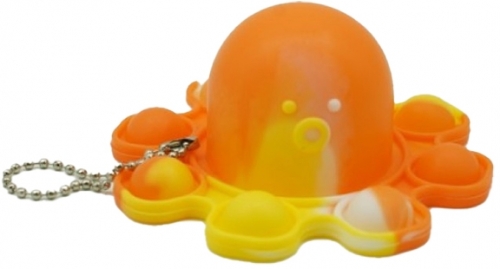 Jucarie senzoriala antistres Pop it Now and Flip it, Push Bubble, Caracatita Reversibila, multicolora V7