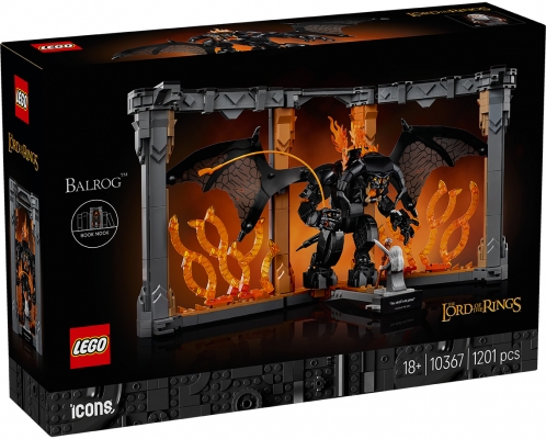 Stapanul inelelor: Diorama pentru biblioteca cu un Balrog 10367 LEGO Icons (Creator Expert)