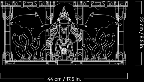 Stapanul inelelor: Diorama pentru biblioteca cu un Balrog 10367 LEGO Icons (Creator Expert)