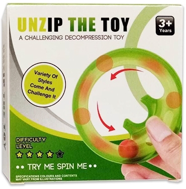 Jucarie senzoriala antistres Pop it Now and Flip it, 8 cm, Spin Toy multicolor