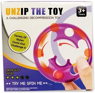 Jucarie senzoriala antistres Pop it Now and Flip it, 8 cm, Spin Toy multicolor