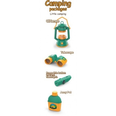 Set camping pentru copii cu 7 accesorii si cort