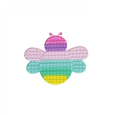 Jucarie senzoriala antistres Pop it Now and Flip it, 37 x 28 cm, model Albina multicolora