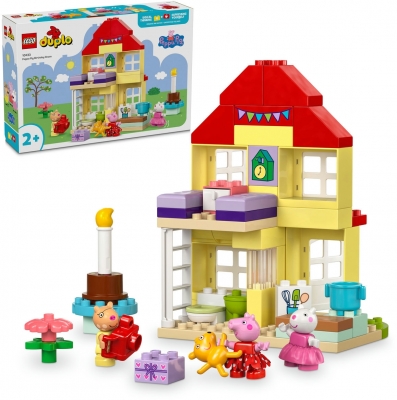 Purcelusa Peppa si casa aniversara 10433 LEGO DUPLO