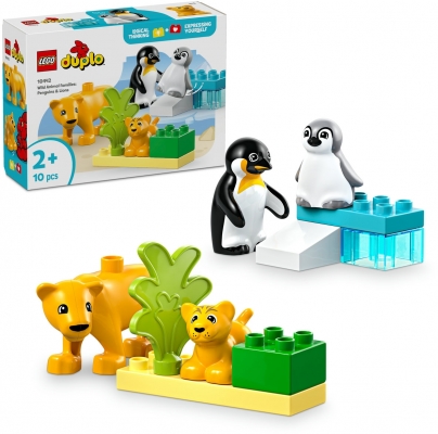 Familii de animale salbatice: Pinguini si lei 10442 LEGO DUPLO