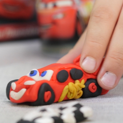 Set borcanase cu plastilina 114 gr Cars 6 buc/set As Toys