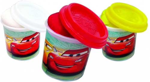 Set borcanase cu plastilina 114 gr Cars 6 buc/set As Toys