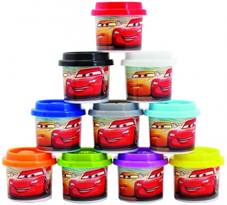 Set borcanase cu plastilina  28 gr. Cars 10 buc/set As Toys