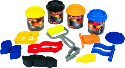 Set plastilina in gentuta PVC Design Cars As Toys