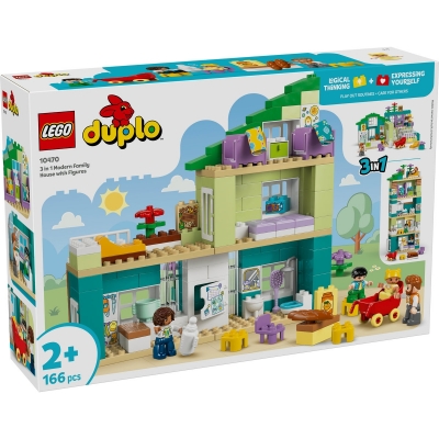 Casa moderna de familie 3 in 1, cu figurine 10470 LEGO DUPLO