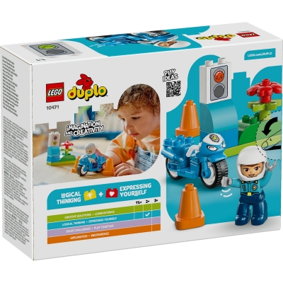 Motocicleta albastra de politie 10471 LEGO DUPLO