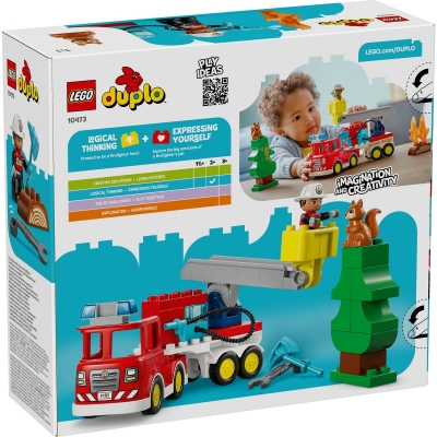 Camion de pompieri cu furtun si pompier 10473 LEGO DUPLO