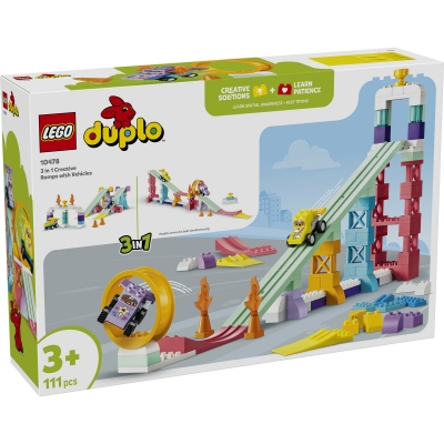 Rampe creative cu vehicule 3 in 1 10478 LEGO DUPLO