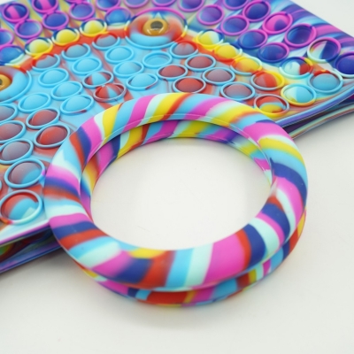 Geanta Pop it Now, 28 cm, multicolora/mov