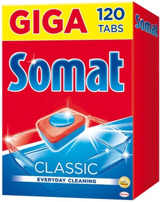 Detergent tablete pentru masina de spalat vase, 120 buc/set, Somat Classic 