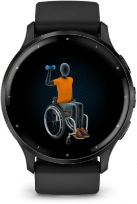 Ceas smartwach Garmin Venu 3, negru