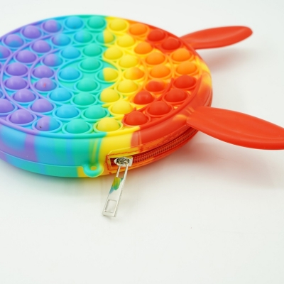 Geanta Pop it Now and Flip it, 17 cm, model Iepure multicolor