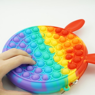 Geanta Pop it Now and Flip it, 17 cm, model Iepure multicolor