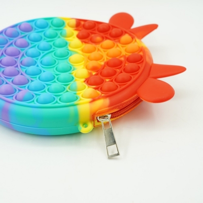 Geanta Pop it Now and Flip it, 17 cm, model Vacuta multicolora