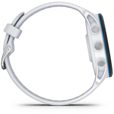 Ceas Garmin Forerunner 255, display 33mm, rezolutie displat 260x260 conectivitate Bluetooth™, ANT+, NFC, USB, functii accelerometru, giroscop, barometru, busola, termometru pentru temperatura exterioară, durata de viata baterie mod ceas inteligent: până la 14 zile, modul GNSS numai cu GPS: până la