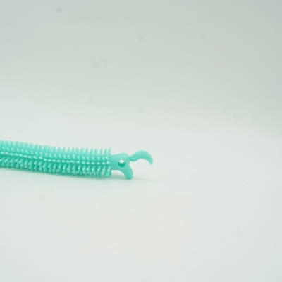 Jucarie senzoriala superelastica, 19 cm, Unicorn Noodles, culoare verde