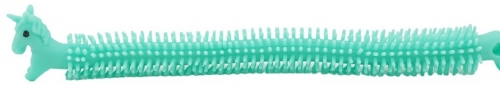 Jucarie senzoriala superelastica, 19 cm, Unicorn Noodles, culoare verde