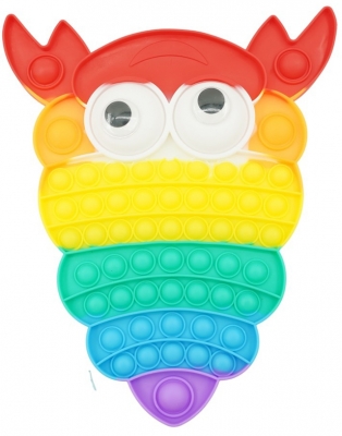 Jucarie senzoriala antistres Pop it Now, 26 cm, model Albina Mare multicolora