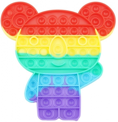 Jucarie senzoriala antistres Pop it Now, model Ursulet Koala multicolor