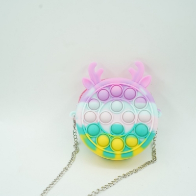 Mini geanta Pop it Now, 6 cm, model Ren macarons