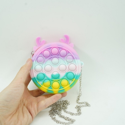 Mini geanta Pop it Now, 6 cm, model Ren macarons